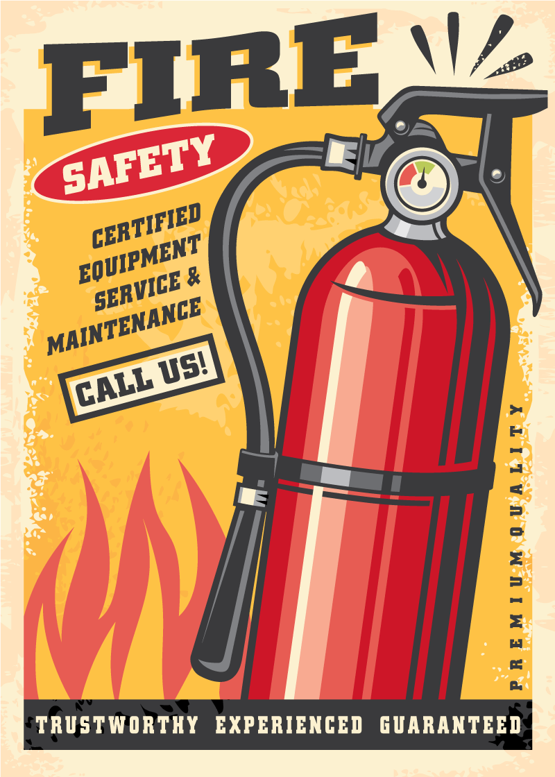 Vector of a fire extinguisher