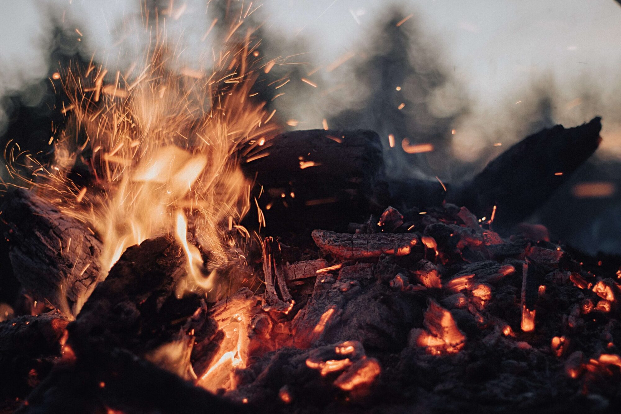 Image of a burning fire